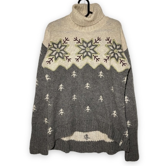 VINTAGE Woolrich Nordic Turtleneck Sweater size M - Picture 1 of 4